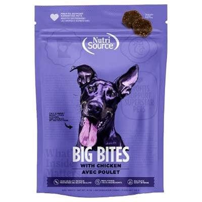 NutriSource Big Bites with Chicken Dog Treats 14 oz