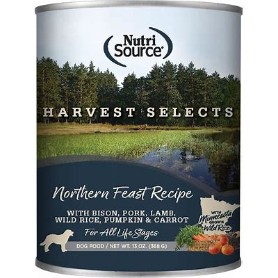 NutriSource Harvest Selects Northern Feast Recipe Wet Dog Food 12.3 oz