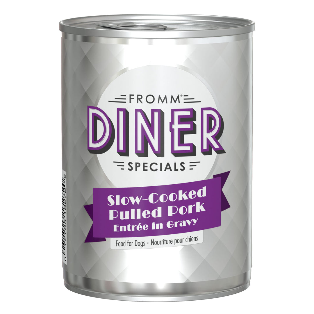 Fromm Diner Specials Slow-Cooked Pulled Pork Entrée in Gravy Wet Dog Food 12.5 oz Can