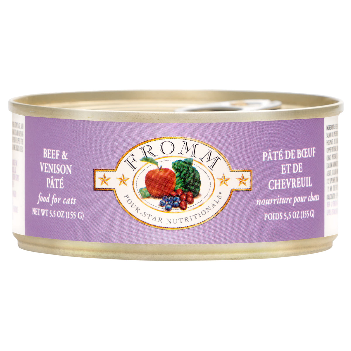 Fromm Four-Star Beef & Venison Pâté Wet Cat Food 5.5 oz Can