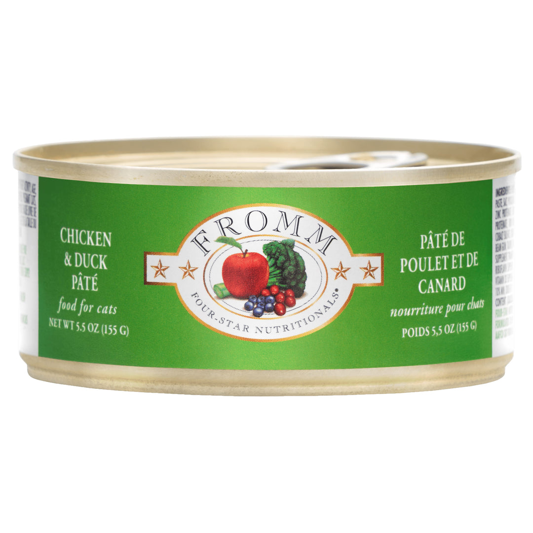 Fromm Four-Star Chicken &amp; Duck Pâté Wet Cat Food 5.5 oz Can