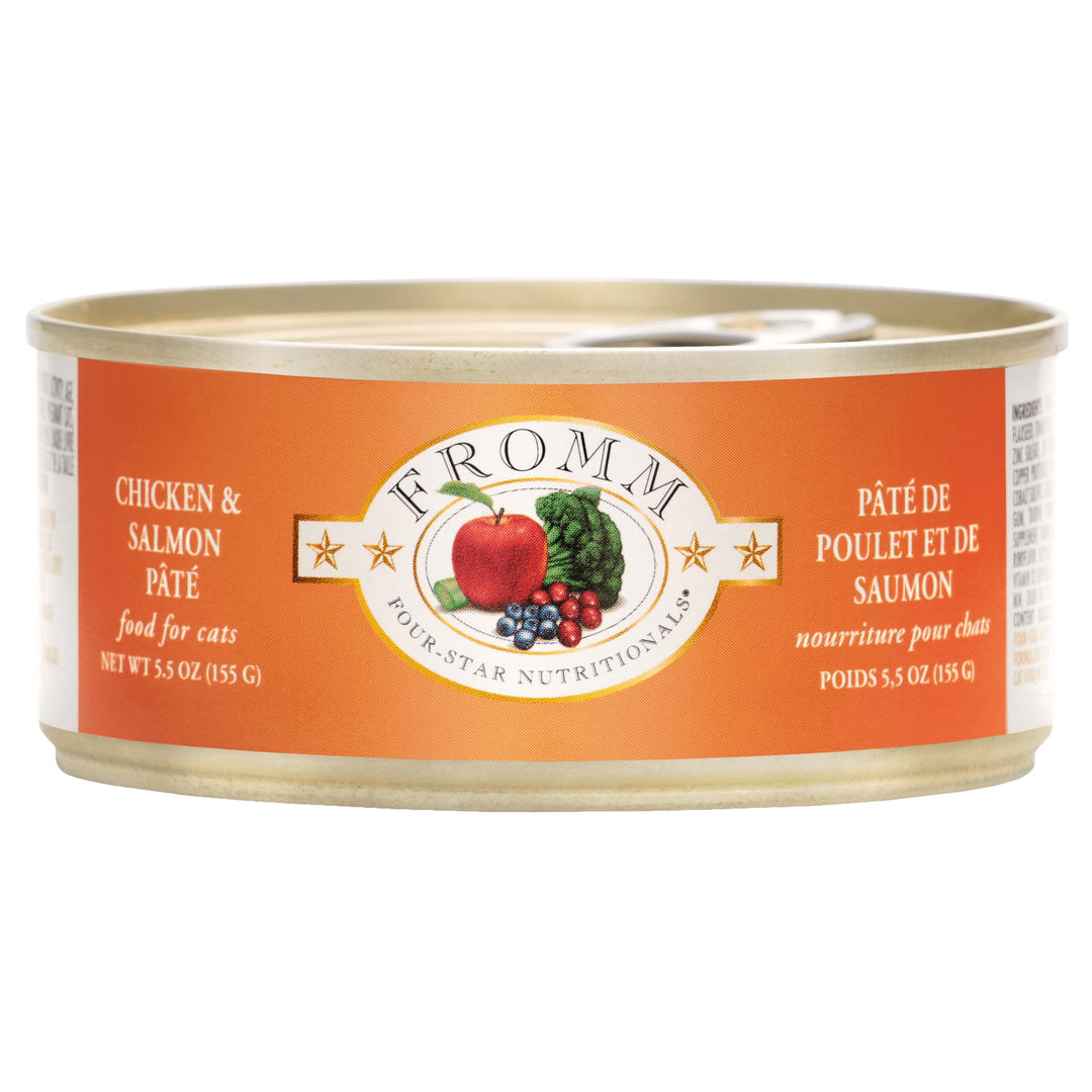Fromm Four-Star Chicken &amp; Salmon Pâté Wet Cat Food 5.5 oz Can