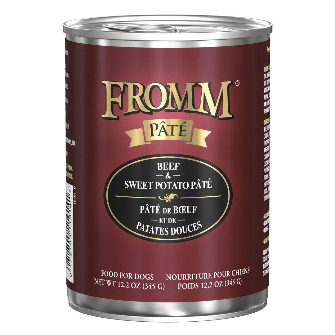 Fromm Pâté Beef &amp; Sweet Potato Pâté Wet Dog Food 12.2 oz Can