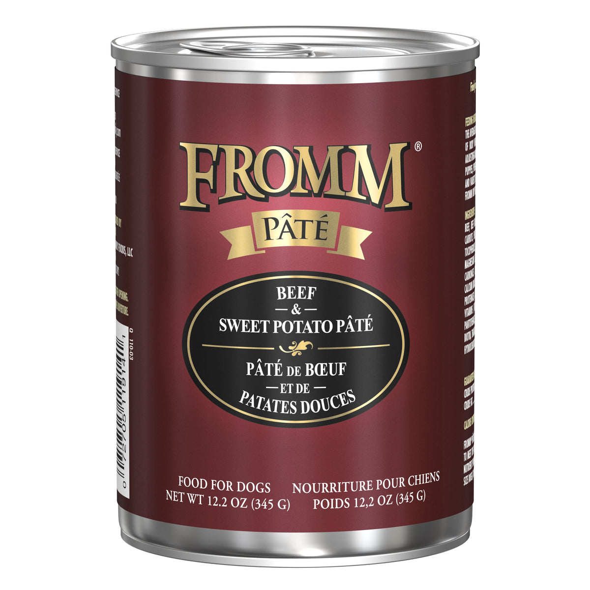 Fromm Pâté Beef & Sweet Potato Pâté Wet Dog Food 12.2 oz Can
