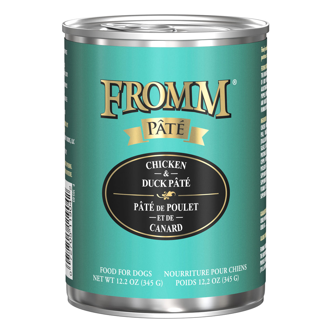 Fromm Pâté Chicken &amp; Duck Pâté Wet Dog Food 12.2 oz Can