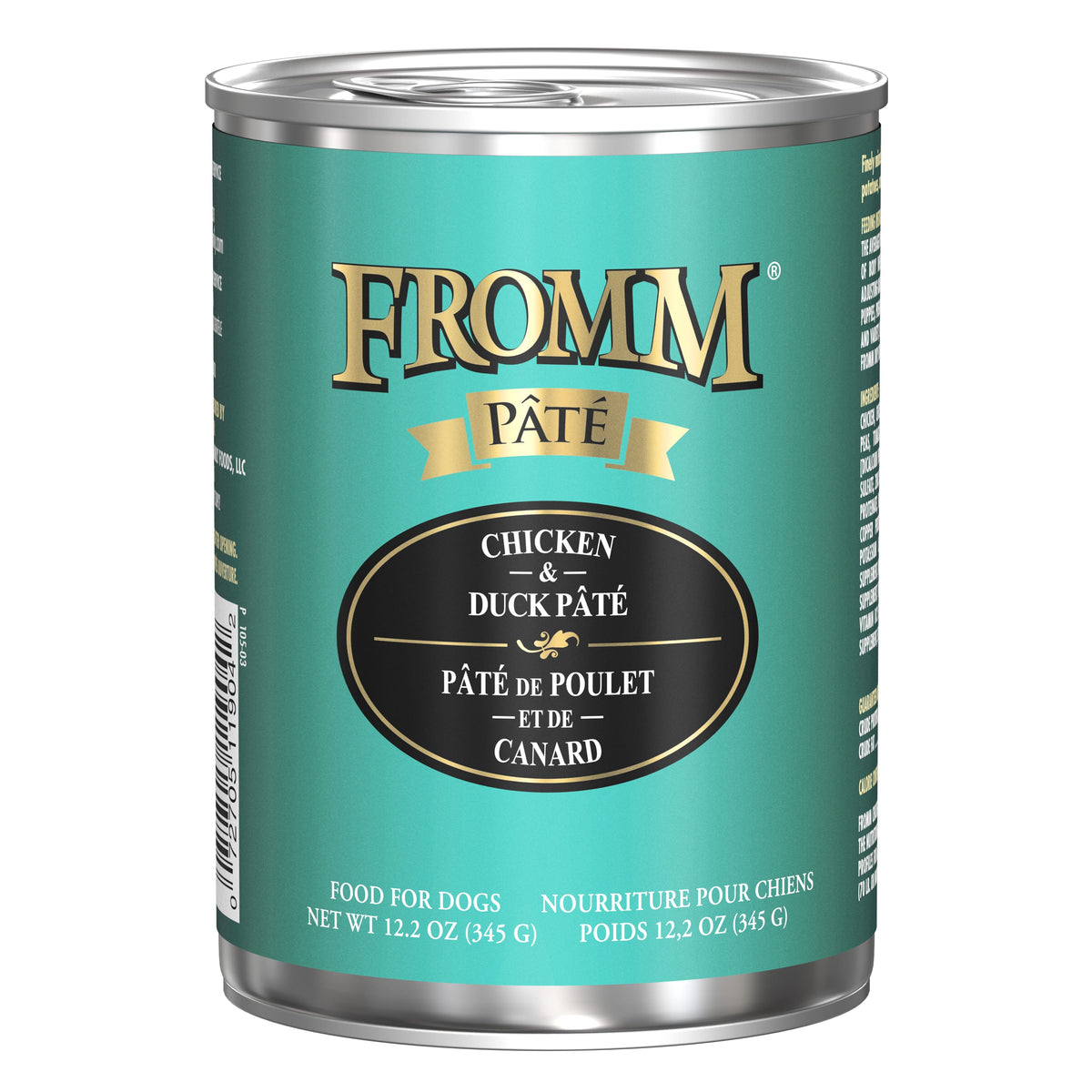Fromm Pâté Chicken & Duck Pâté Wet Dog Food 12.2 oz Can