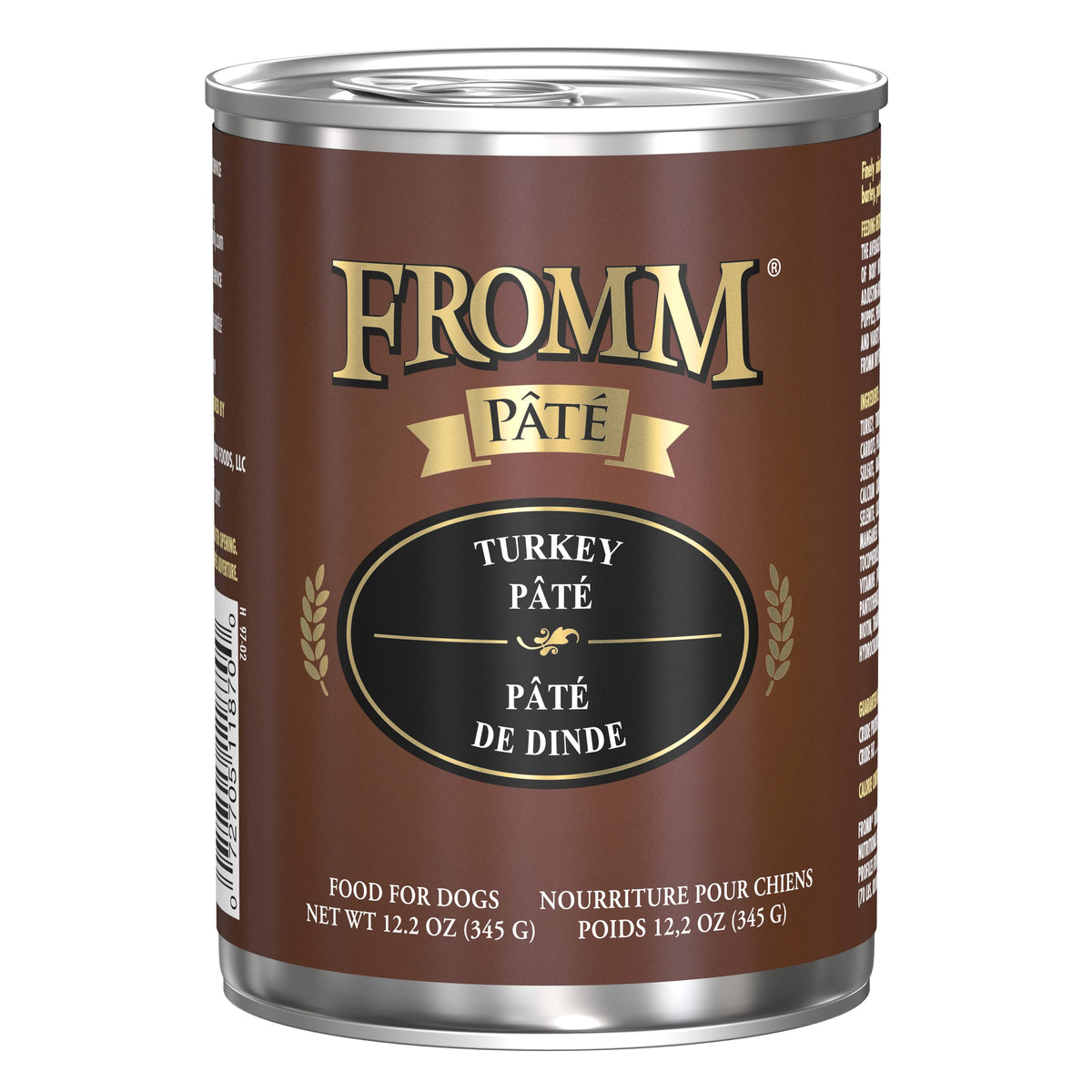 Fromm Pâté Turkey Pâté Wet Dog Food 12.2 oz Can