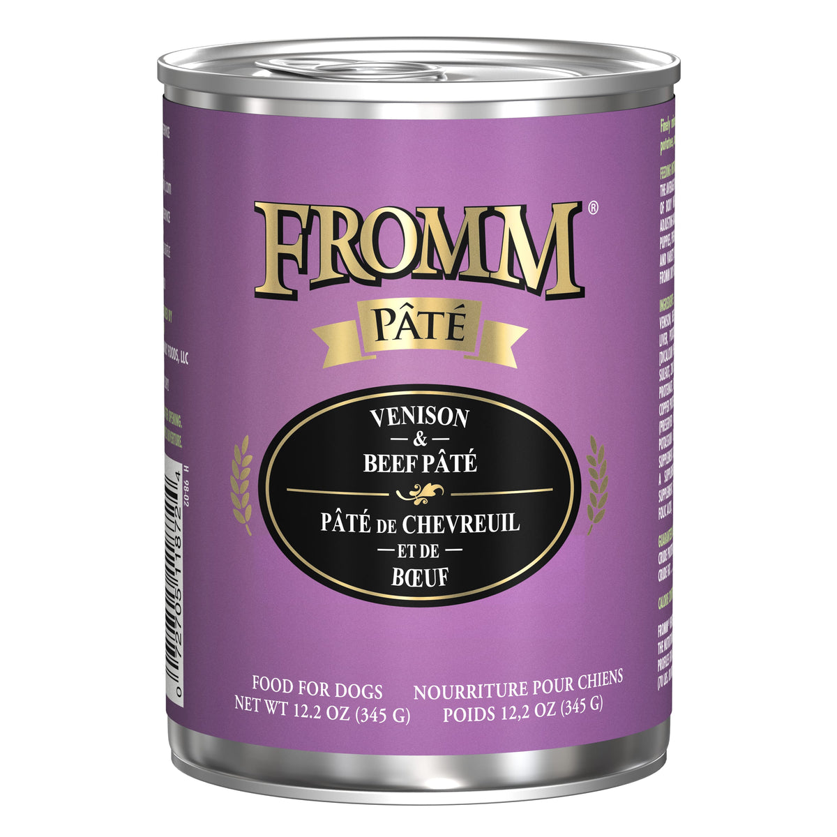 Fromm Pâté Venison & Beef Pâté Wet Dog Food 12.2 oz Can