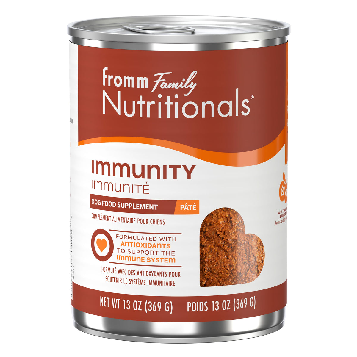 Fromm Nutritionals Immunity Dog Food Supplement Pâté 13 oz Can
