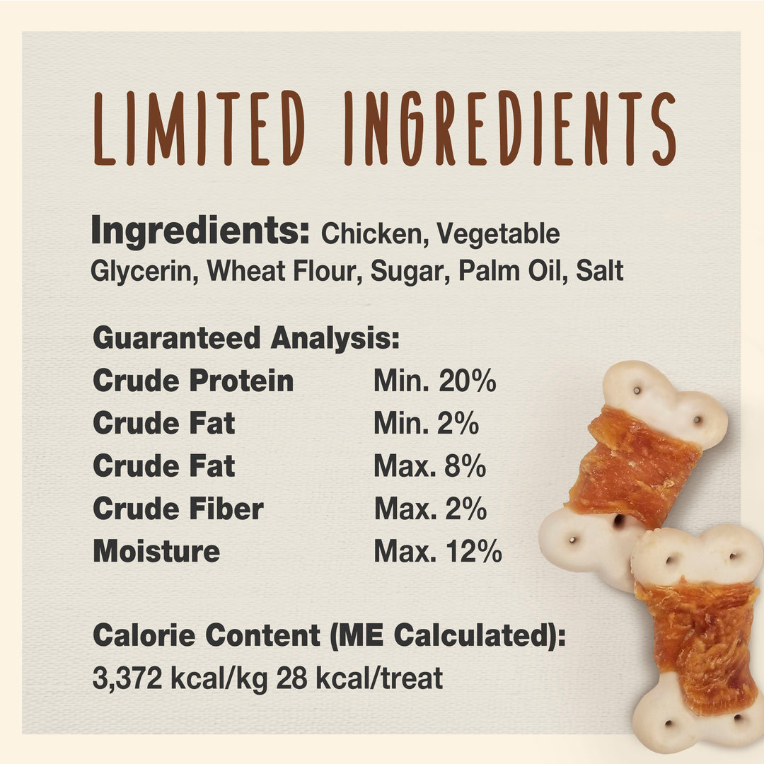 Cadet Gourmet Chicken Wrapped Biscuit Dog Treats 14 Ounce