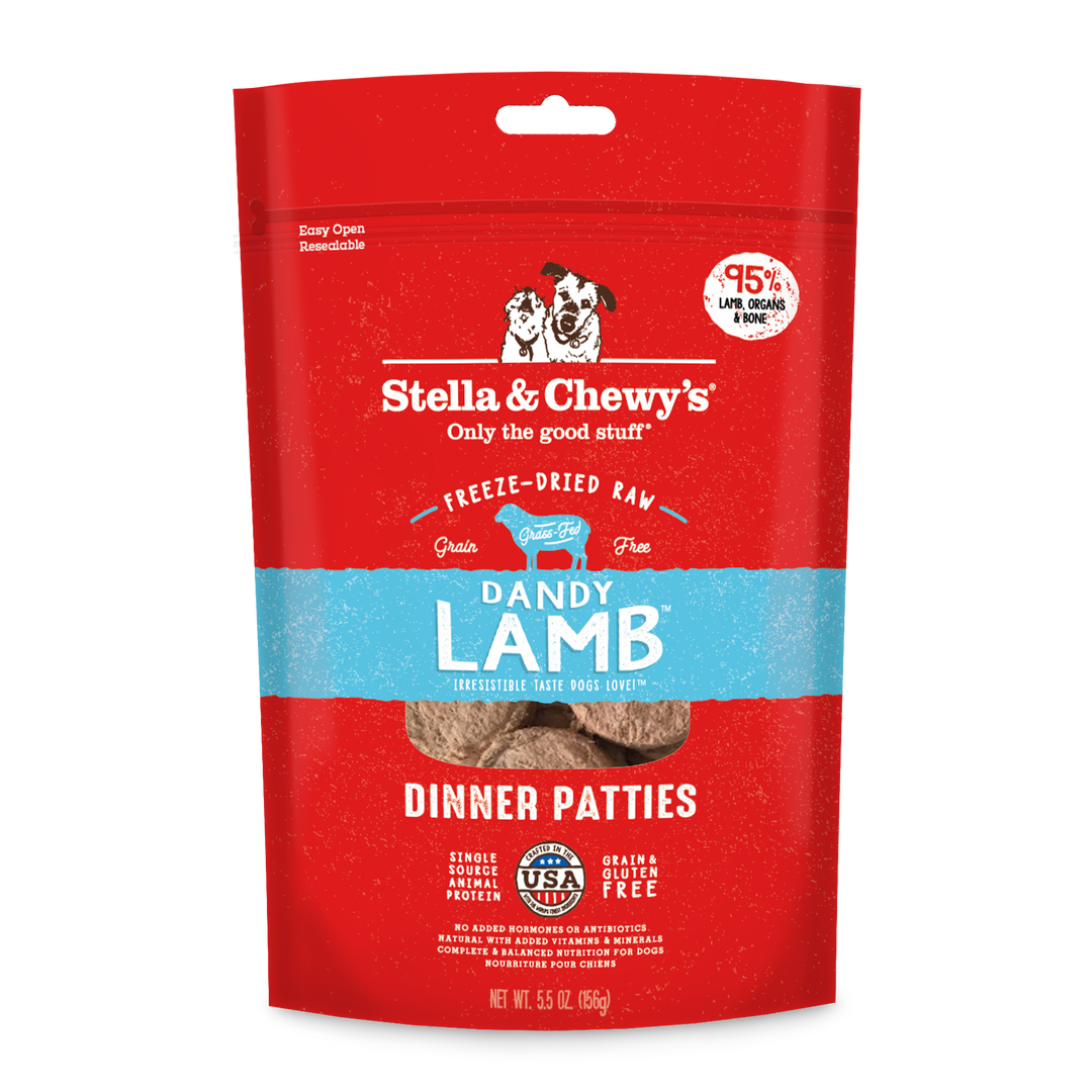 Freeze-Dried Dandy Lamb Patties - 5.5 oz
