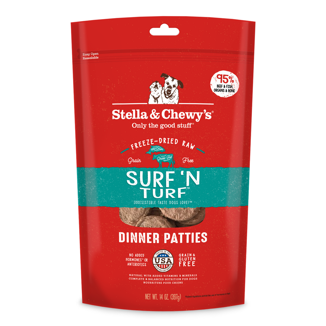 Freeze-Dried Surf &amp; Turf Patties - 14 oz