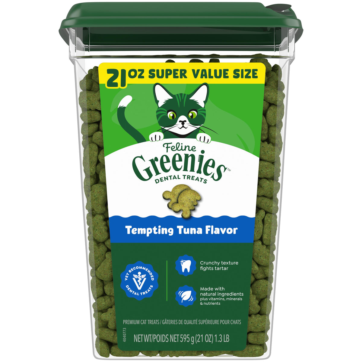Greenies Feline Tempting Tuna Dental Treat 21 oz