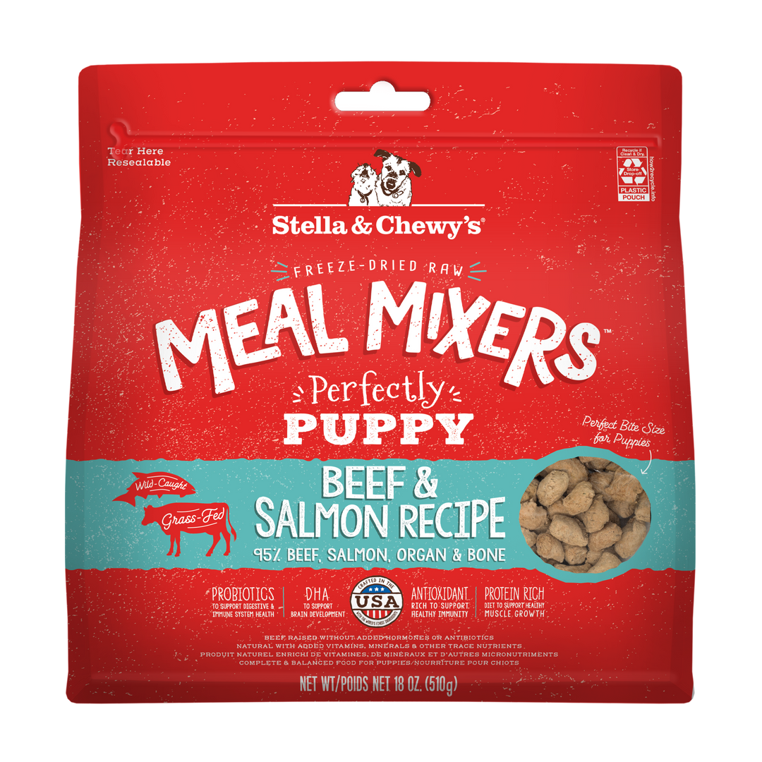 Freeze-Dried Puppy Beef and Salmon Meal Mixers - 18 oz