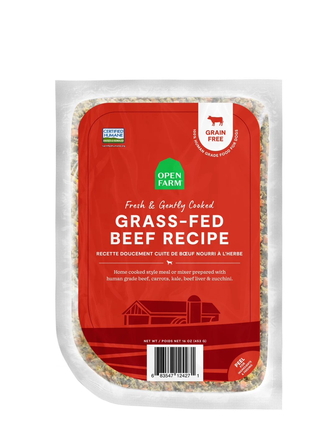 OPEN FARM FRZN GENTLY COOKED BEEF 96 OZ