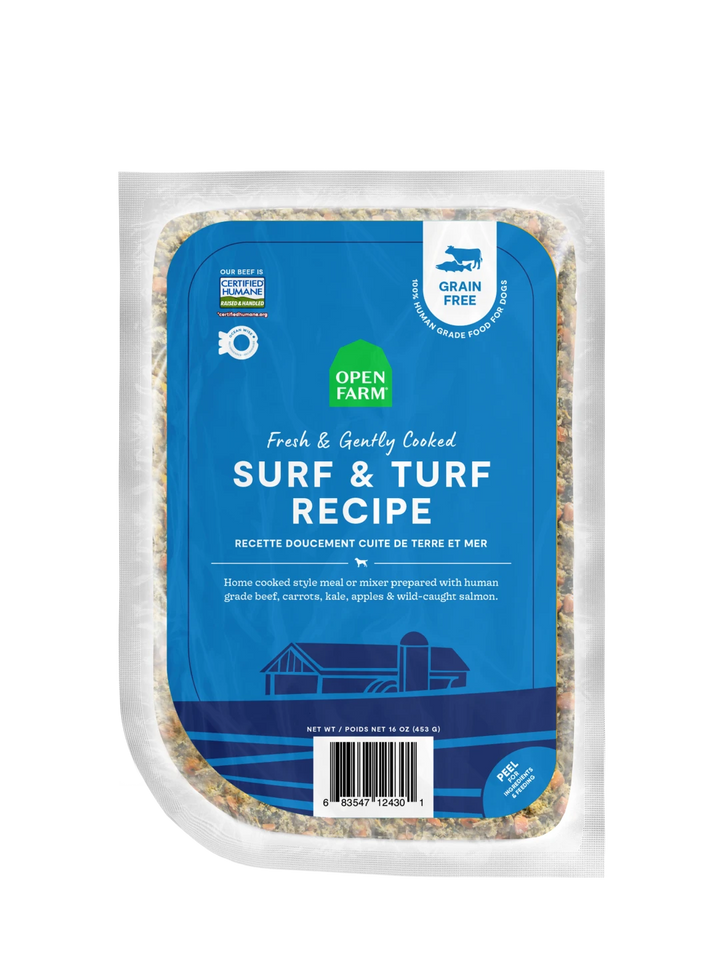 Open Farm Frozen Gently Cooked Surf Turf 16 oz