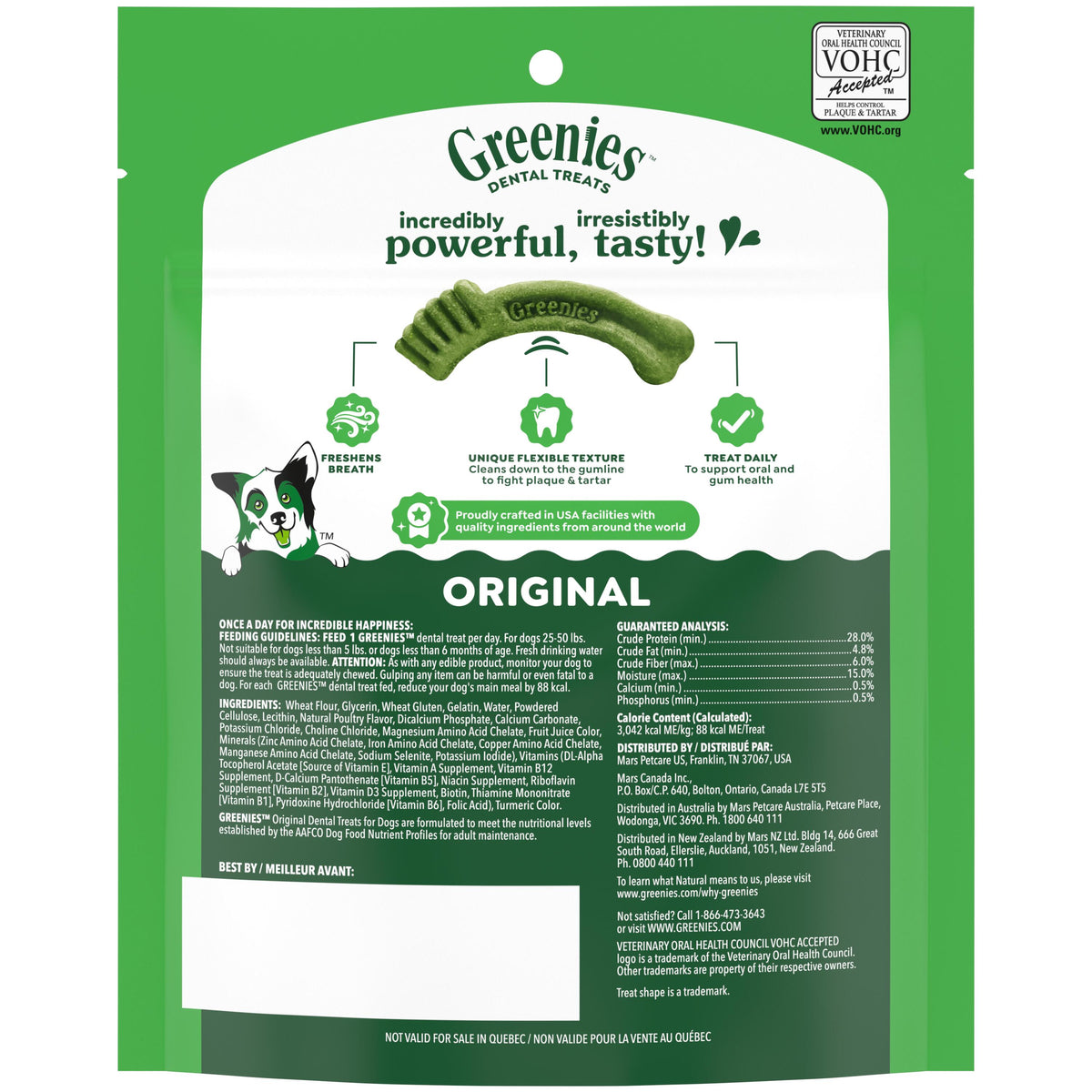 Greenies 6oz Bag Dog Treats Size Regular