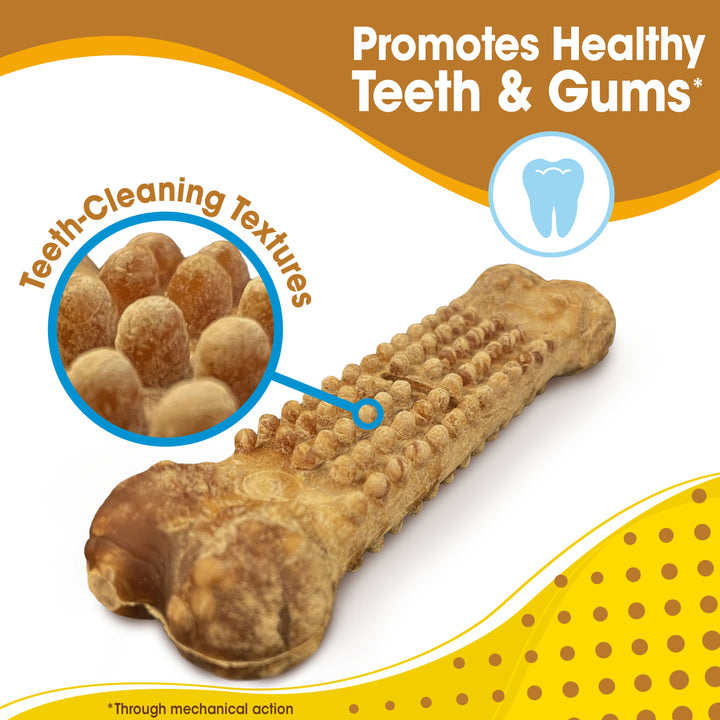 Nylabone Nubz Peanut Butter Dog Chew Treats Large (18 Count)