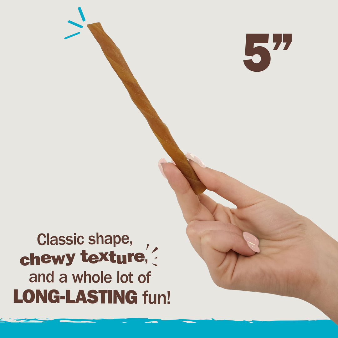 Cadet Chewalicious Rawhide-Free Natural Classic Chewy Twists Peanut Butter (15 Count)