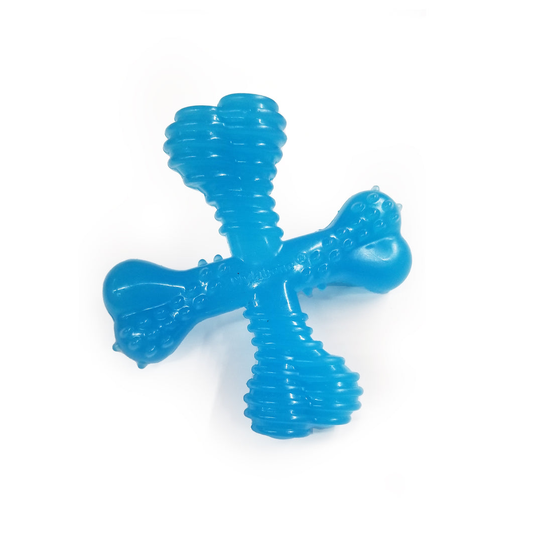 Nylabone Puppy Chew Comfort Hold X Bone Dog Chew Toy Beef X-Small (1 Count)