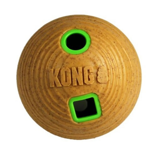 Kong Bamboo Treat Dispenser Ball Dog Toy
