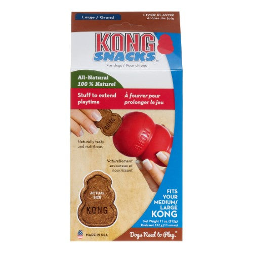 KONG Stuff n Snacks Liver Recipe Dog Treats 11oz Large