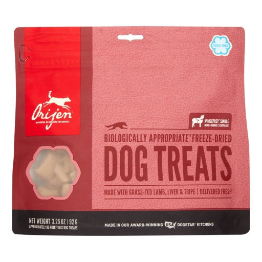 ORIJEN Freeze Dried Grass Fed Lamb Dog Treats 3.25 Oz****