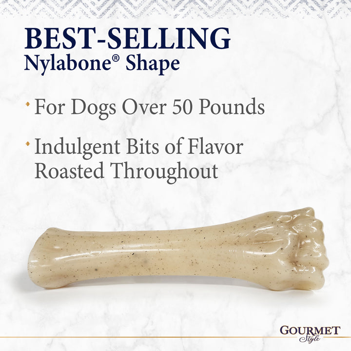 Nylabone Strong Chew Gourmet Style Knuckle Bone Dog Chew Toy Souper Filet Mignon X-Large (1 Count)