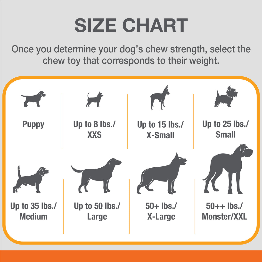 Nylabone Sneaky Snacker Dog Treat Toy Bacon Orange Large (1 Count)