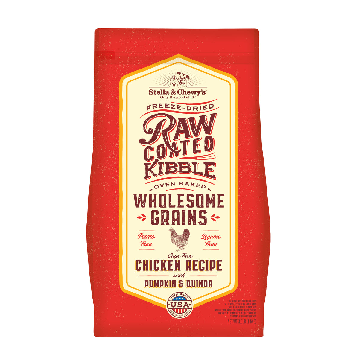 Kibble Raw Coated Wholesome Grain Chicken - 3.5 lb