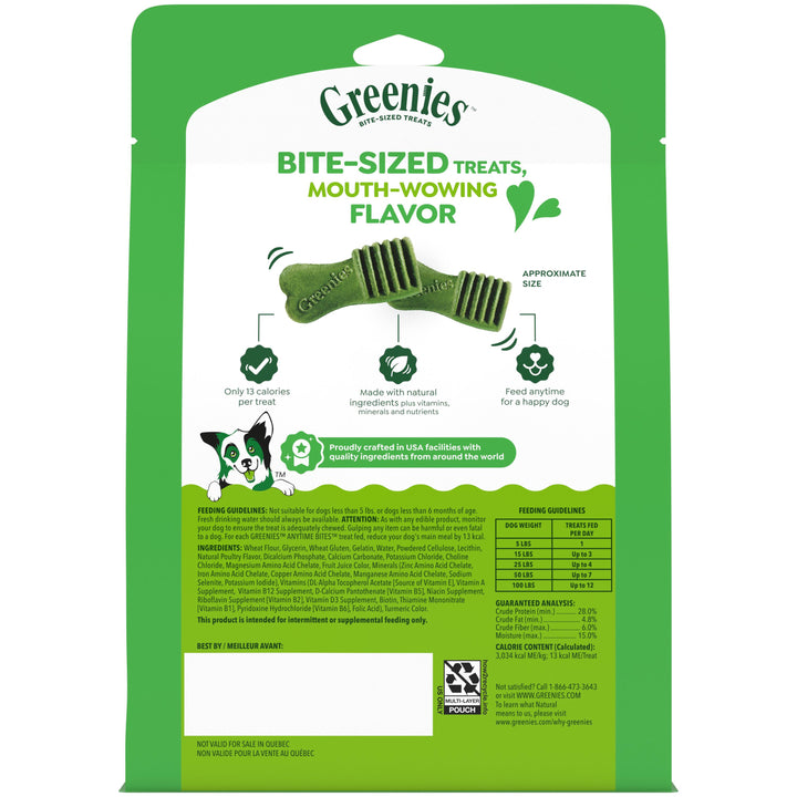 Greenies Anytime Bites BiteSize Dog Dental Treats Original