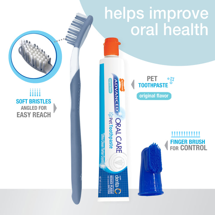 Nylabone Advanced Oral Care Dog Dental Kit Original 2.5 Ounce (3 Count)