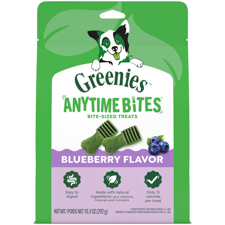 Greenies Anytime Bites BiteSize Dog Dental Treats BlueBerry