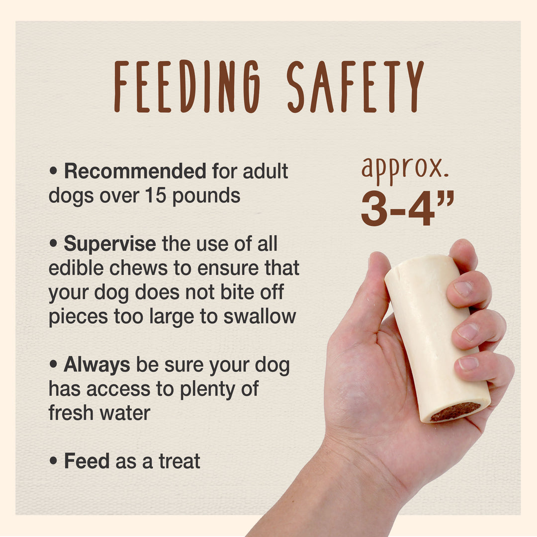 Cadet Double Stuffed Shin Bones for Dogs Bacon &amp; Cheese Small (1 Count)