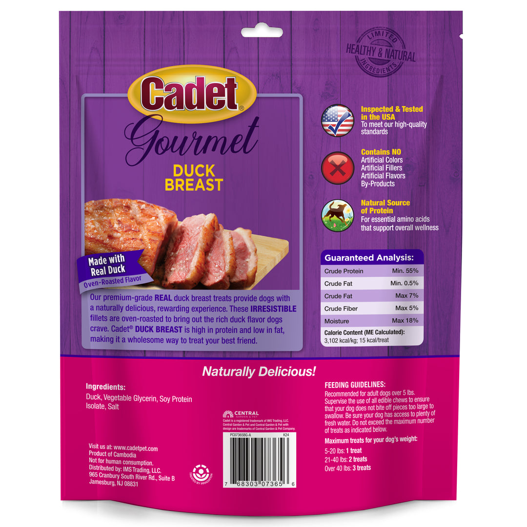 Cadet Gourmet Duck Breast Treats for Dogs 14 Ounce