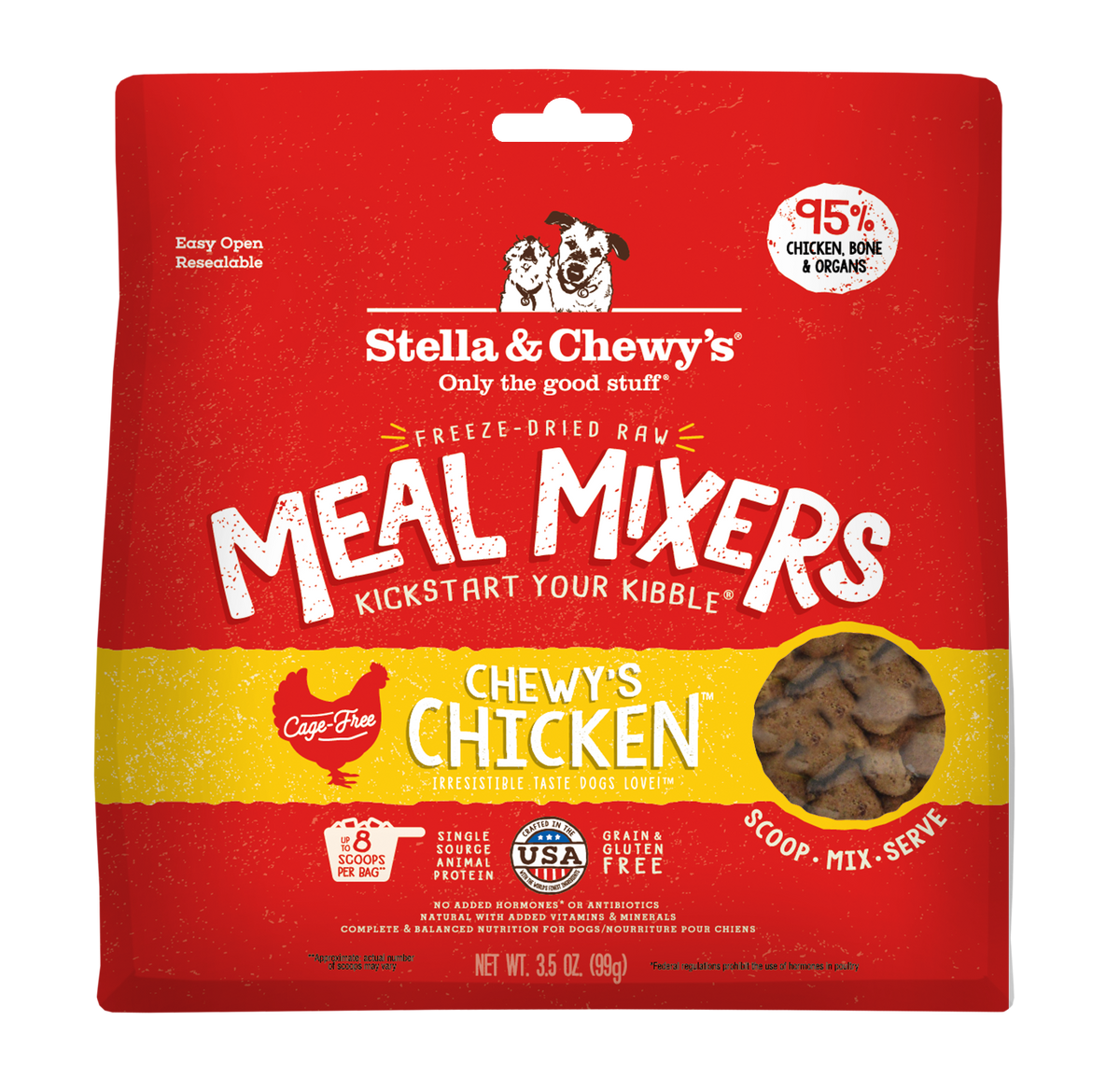 Freeze-Dried Chewy's Chicken Meal Mixers - 3.5 oz
