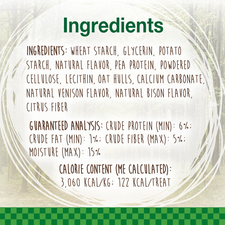 Nylabone Healthy Edibles WILD All-Natural Long Lasting Antler Chew Treats Venison Large (10 Count)