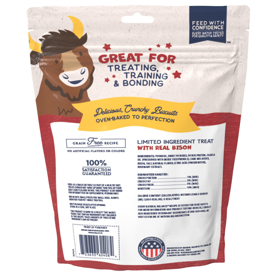 Natural Balance Sweet Potato And Bison Small Breed Treats 8oz