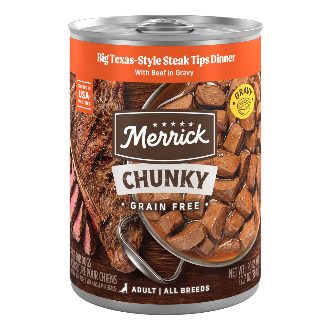 Merrick Chunky Big Texas Steak Tips Dinner 12.7oz