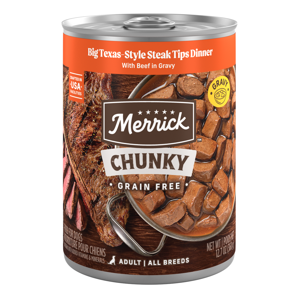 Merrick Chunky Big Texas Steak Tips Dinner 12.7oz