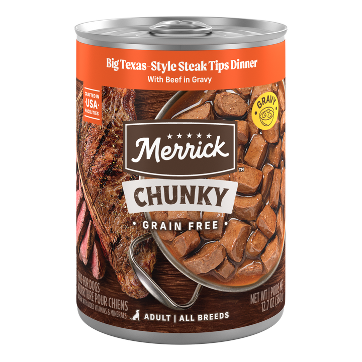 Merrick Chunky Big Texas Steak Tips Dinner 12.7oz