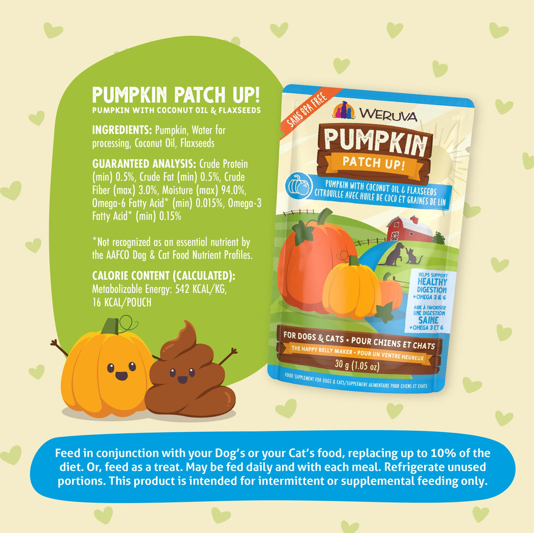 Weruva Pumpkin Patch Up Pumpkin with Coconut Oil Flaxseeds Pouch