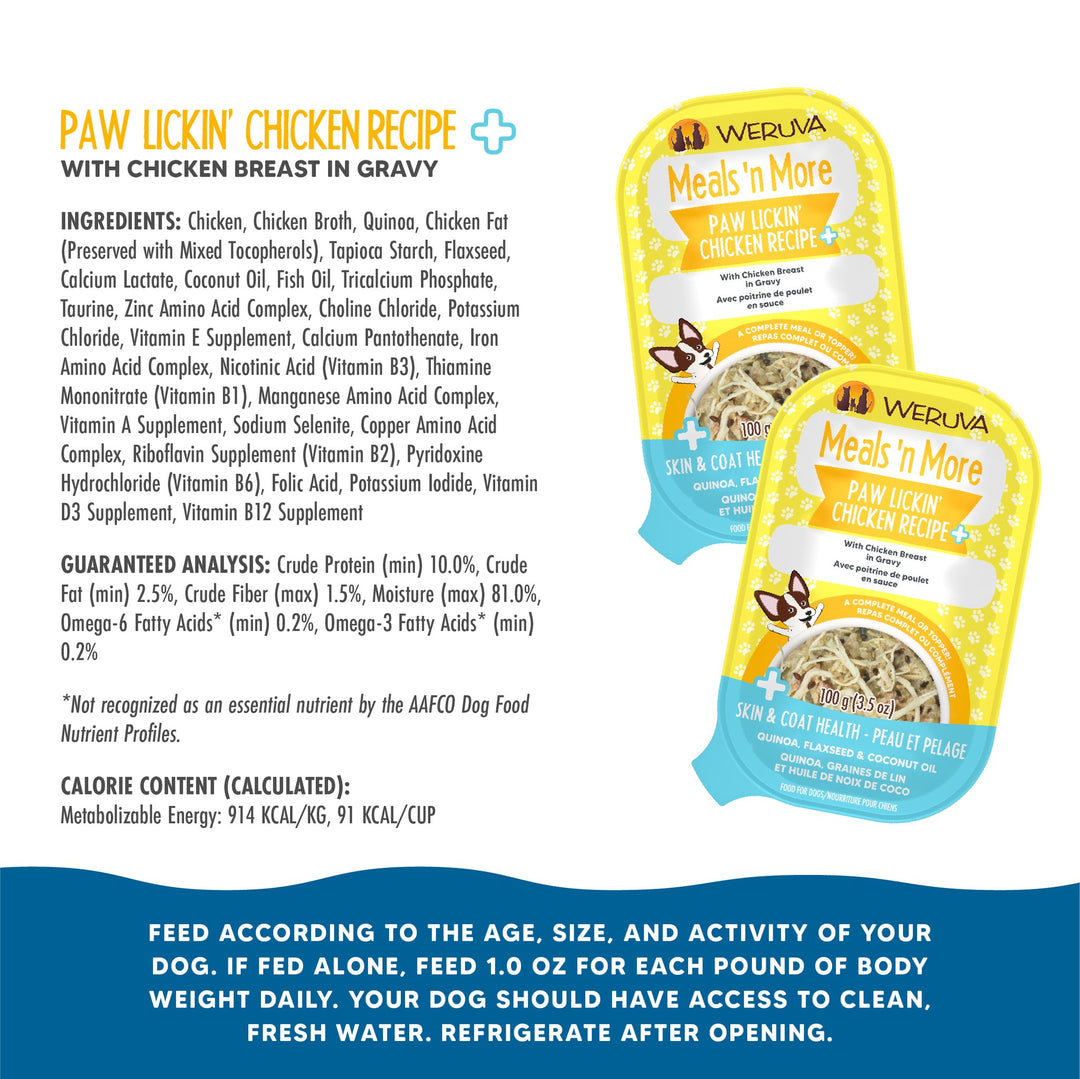 Weruva Meals N More Paw Lickin Chicken 3.5oz
