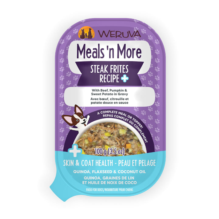Weruva Meals More Dog Food Steak Frites 3.5 oz
