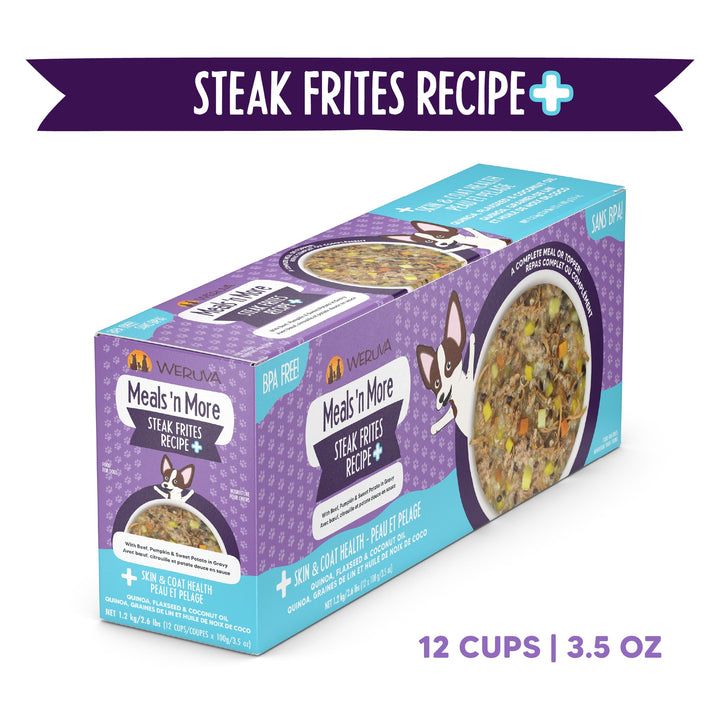 Weruva Meals More Dog Food Steak Frites 3.5 oz