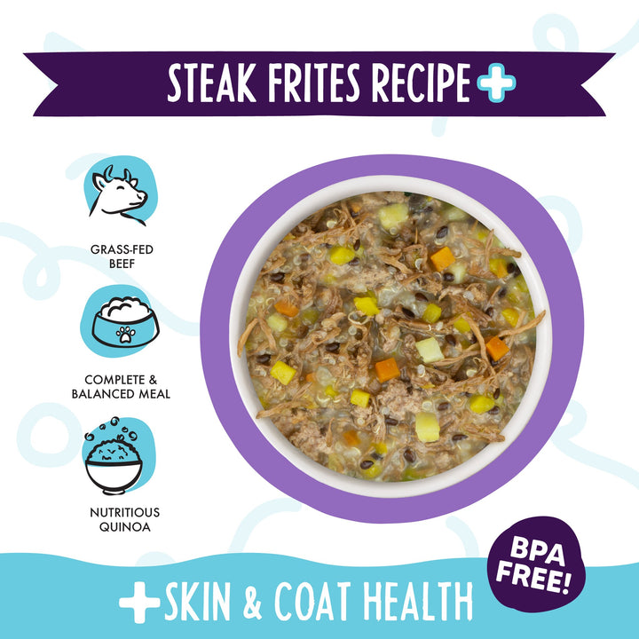 Weruva Meals More Dog Food Steak Frites 3.5 oz
