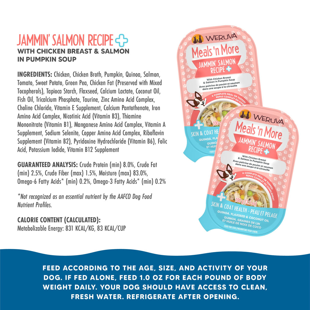 Weruva Meals More Dog Food Jammin Salmon 3.5 oz