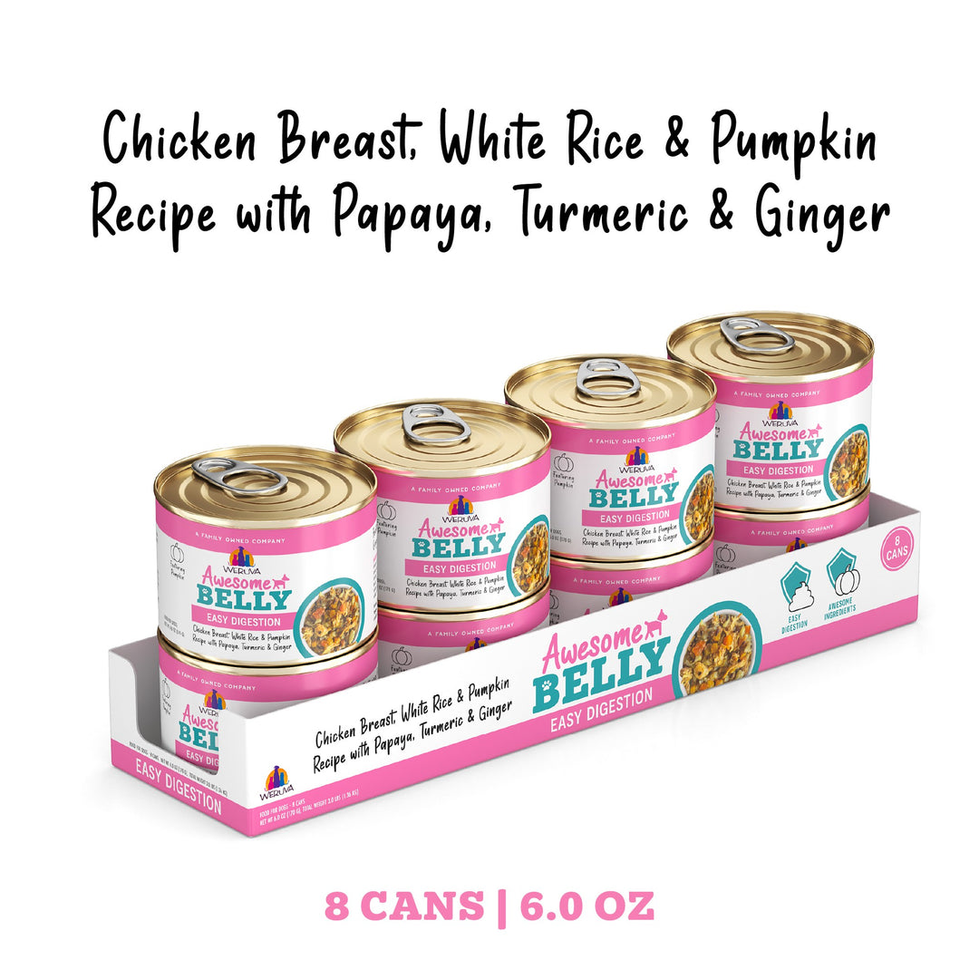 Weruva Dog Can Awesome Belly Chicken Veggie 6 oz