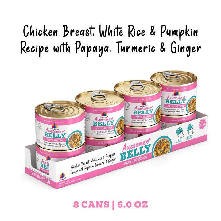 Weruva Dog Can Awesome Belly Chicken Veggie 6 oz