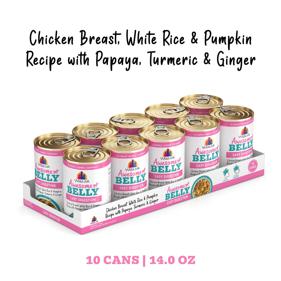 Weruva Awesome Functions Belly Chicken Veggies Can Dog 14 oz